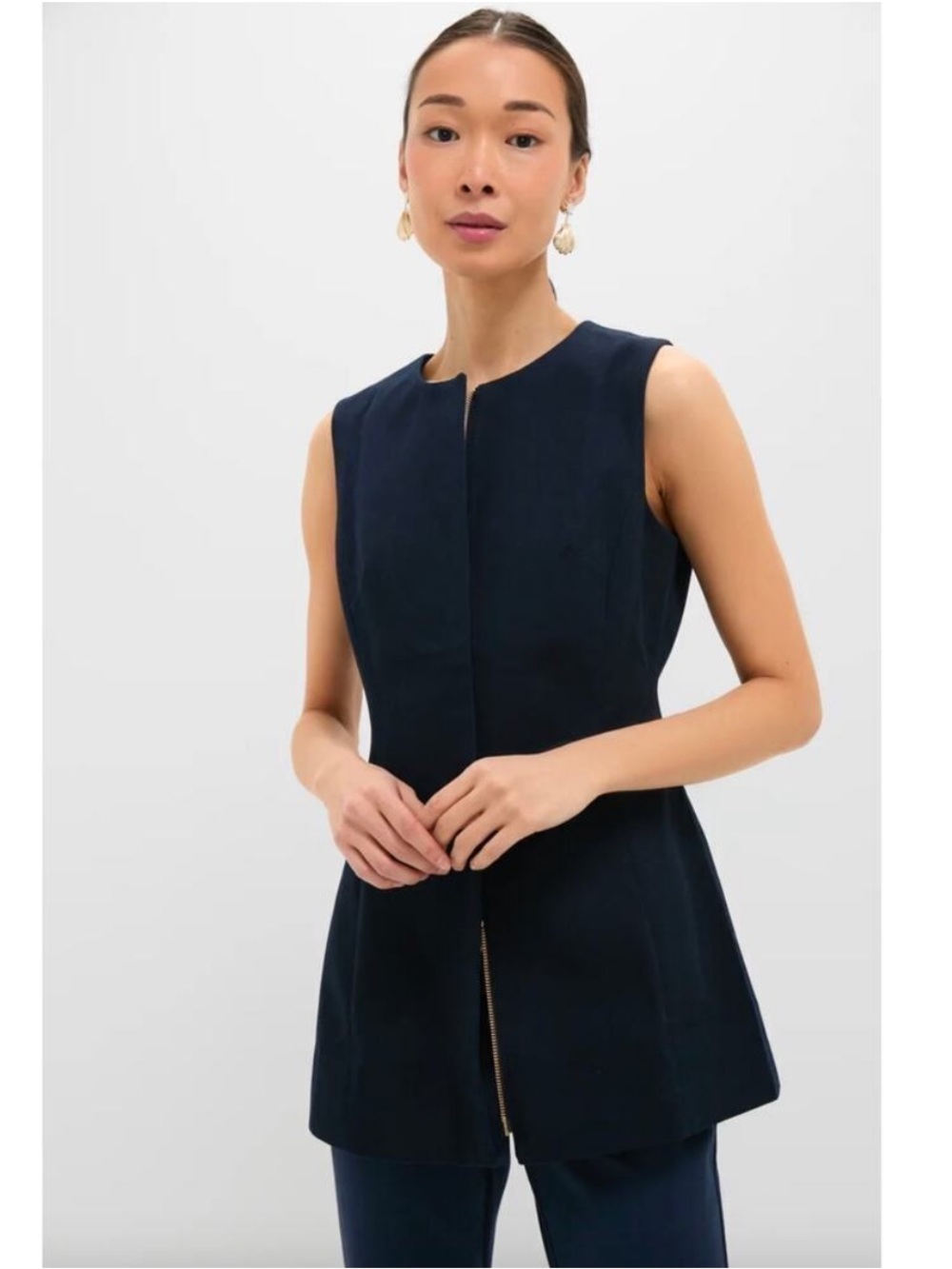Tuckernuck Navy Rhoda Tunic Top